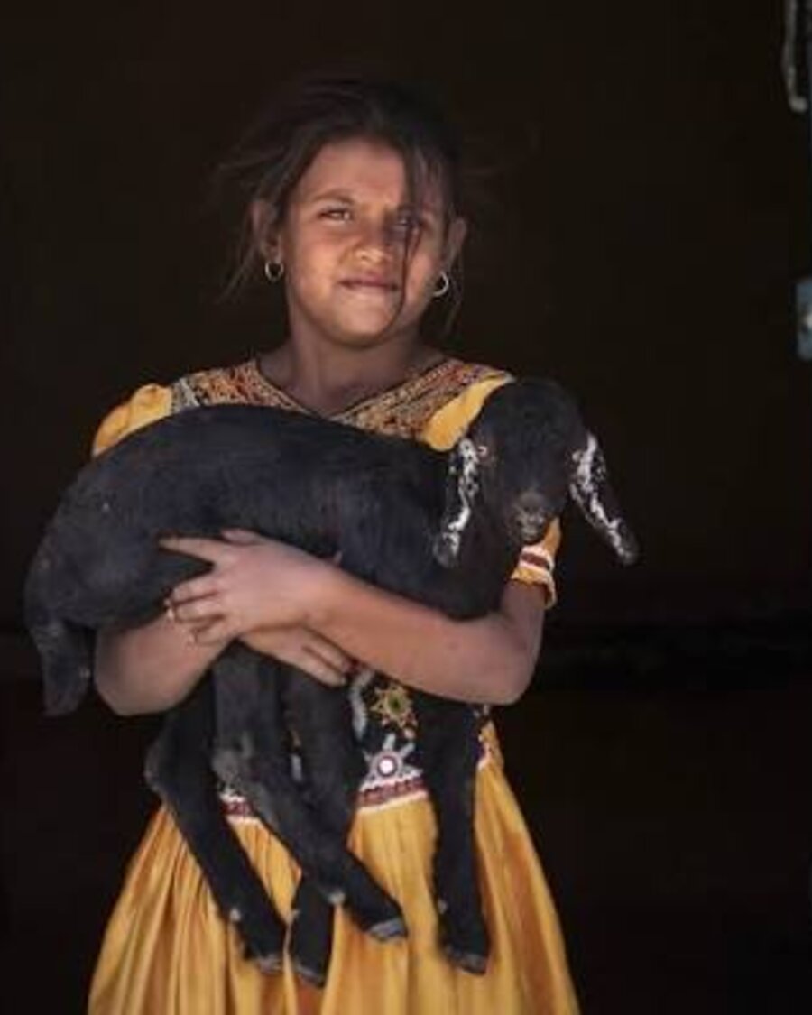 A young girl from the community we serve